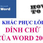Hướng dẫn sửa lỗi dính chữ trong word 2007